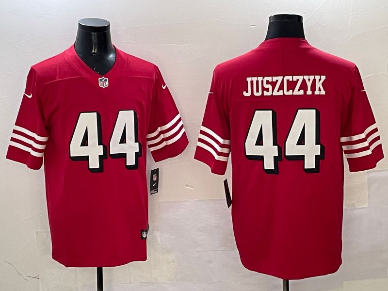 Men San Francisco 49ers #44 Juszczyk Red Second generation 2025 Nike Limited NFL Jersey style 1